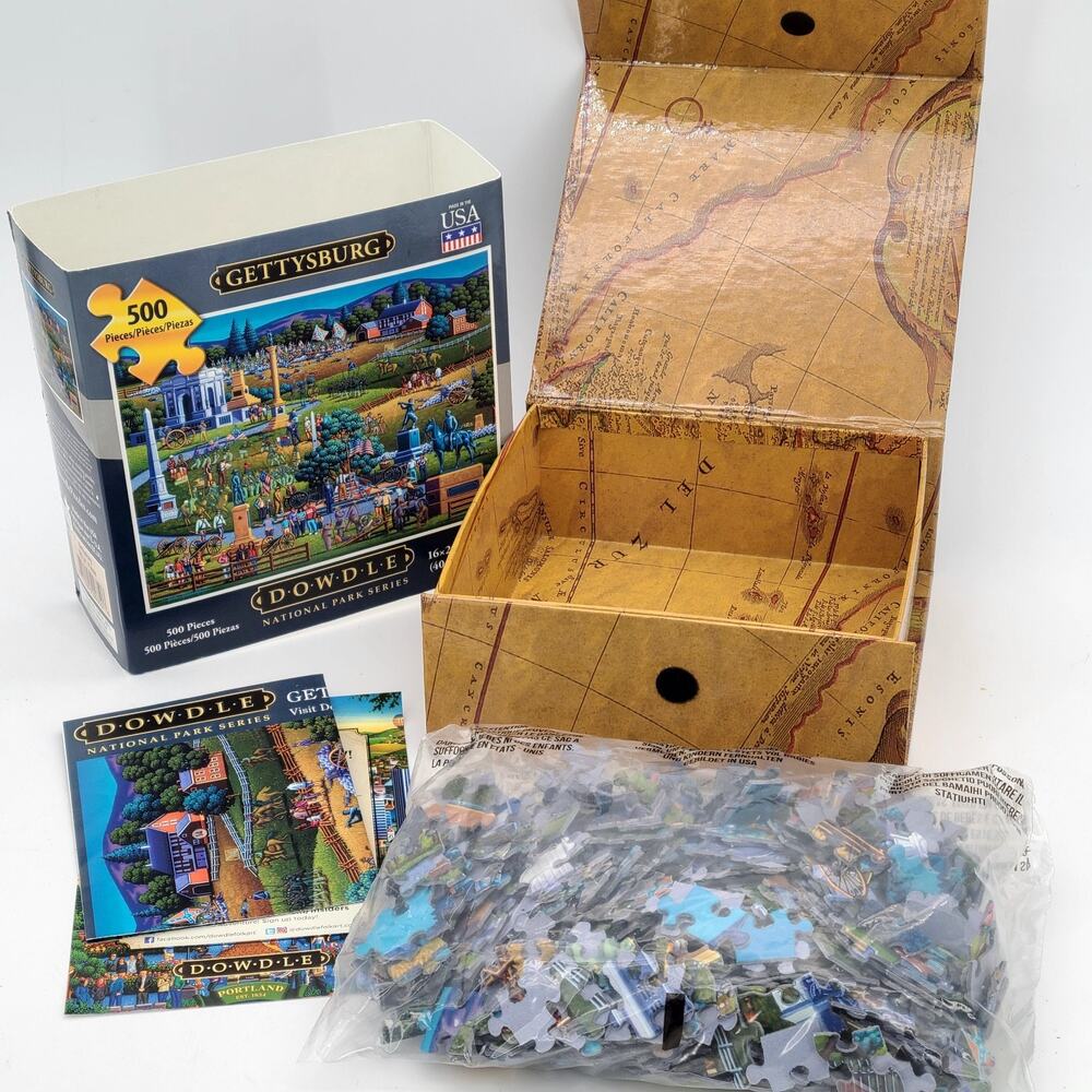 Dowdle National Park Series: Gettysburg 500 Piece Puzzle 16 x 20 - Complete VGC - Picture 3 of 3
